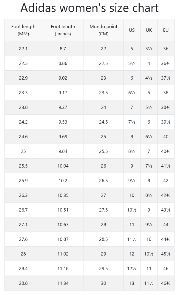 آدیداس زنانه
