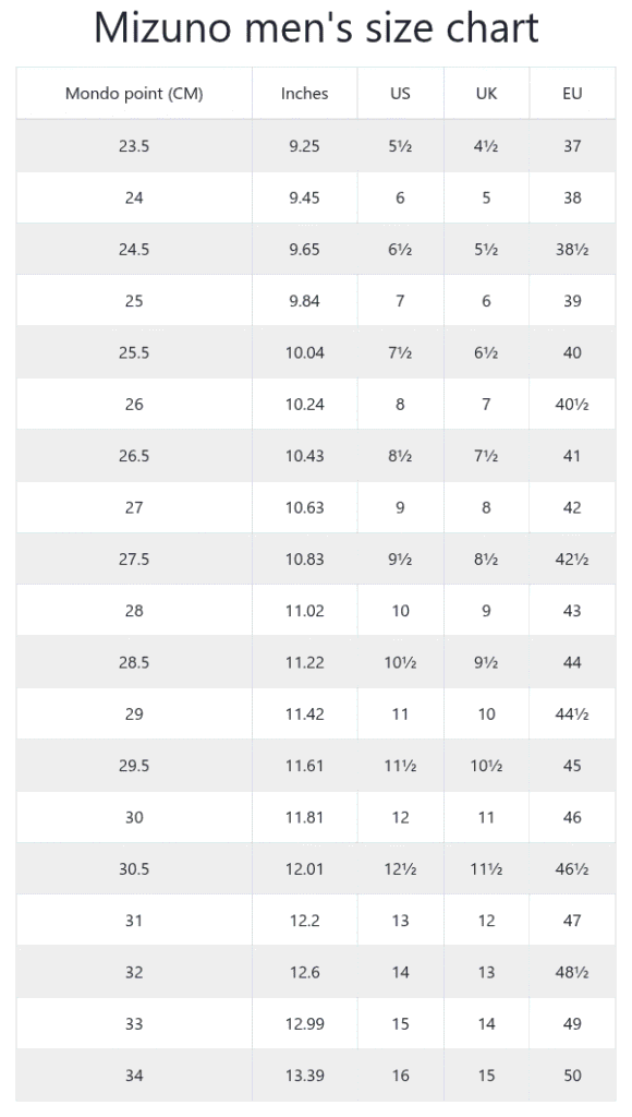 میزانو مردانه