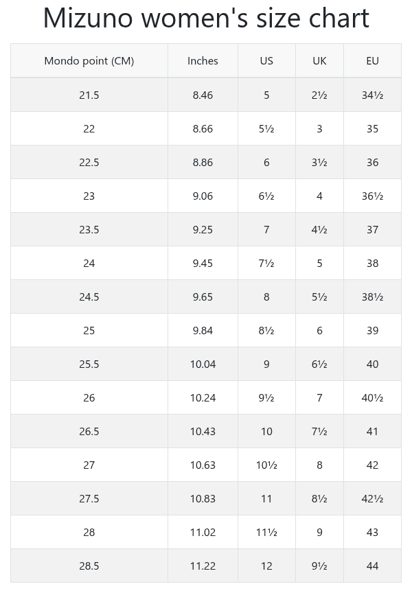 میزانو زنانه